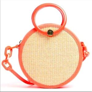 TED BAKER Agneti Neon Orange Woven Crossbody
